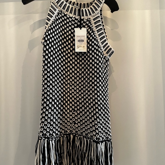 NWT: Whistles Crochet black and white top - Picture 2 of 7